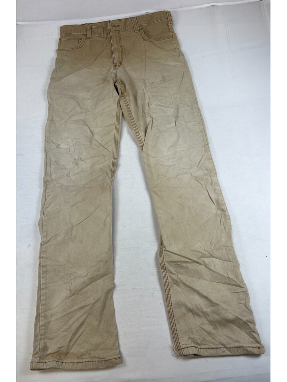 Carhartt Men's 34x36 Tan Relaxed Fit Utility Workwear Pants